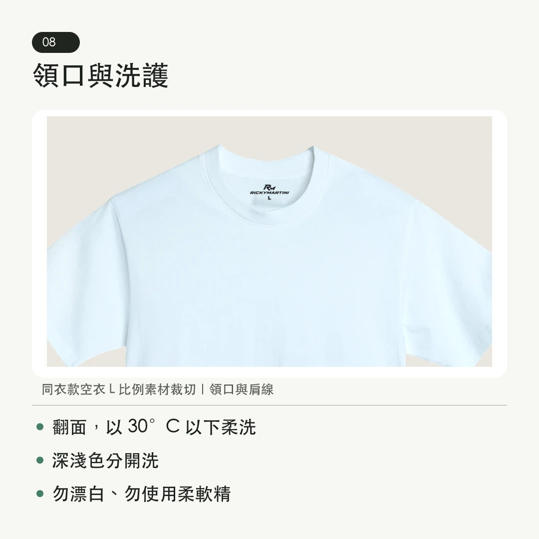 商品圖 08｜諧音小人日常｜先吃再說｜MIT 200g 精梳棉T恤｜做工與洗滌