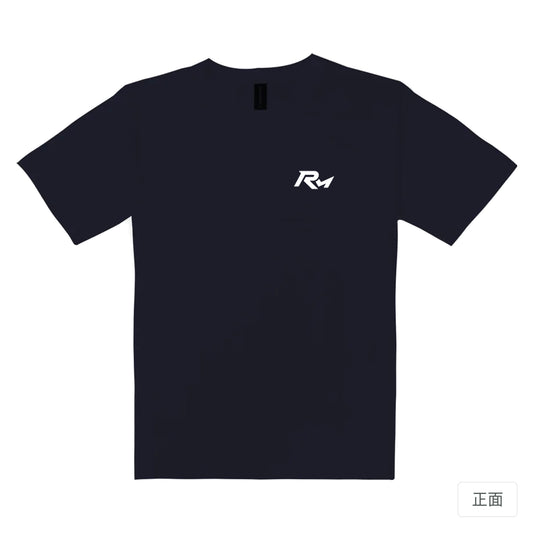 RickyMartini × RickyMartini 設計｜RM｜重磅落肩T恤 海軍藍 正面
