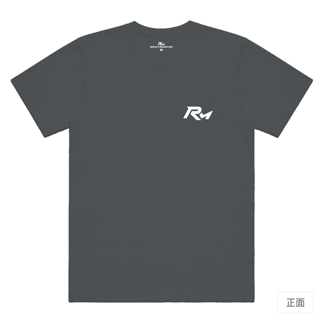 RickyMartini × RickyMartini 設計｜RM｜機能排汗T恤 深灰色 正面