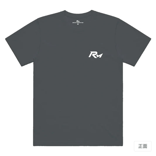 RickyMartini × RickyMartini 設計｜RM｜機能排汗T恤 深灰色 正面