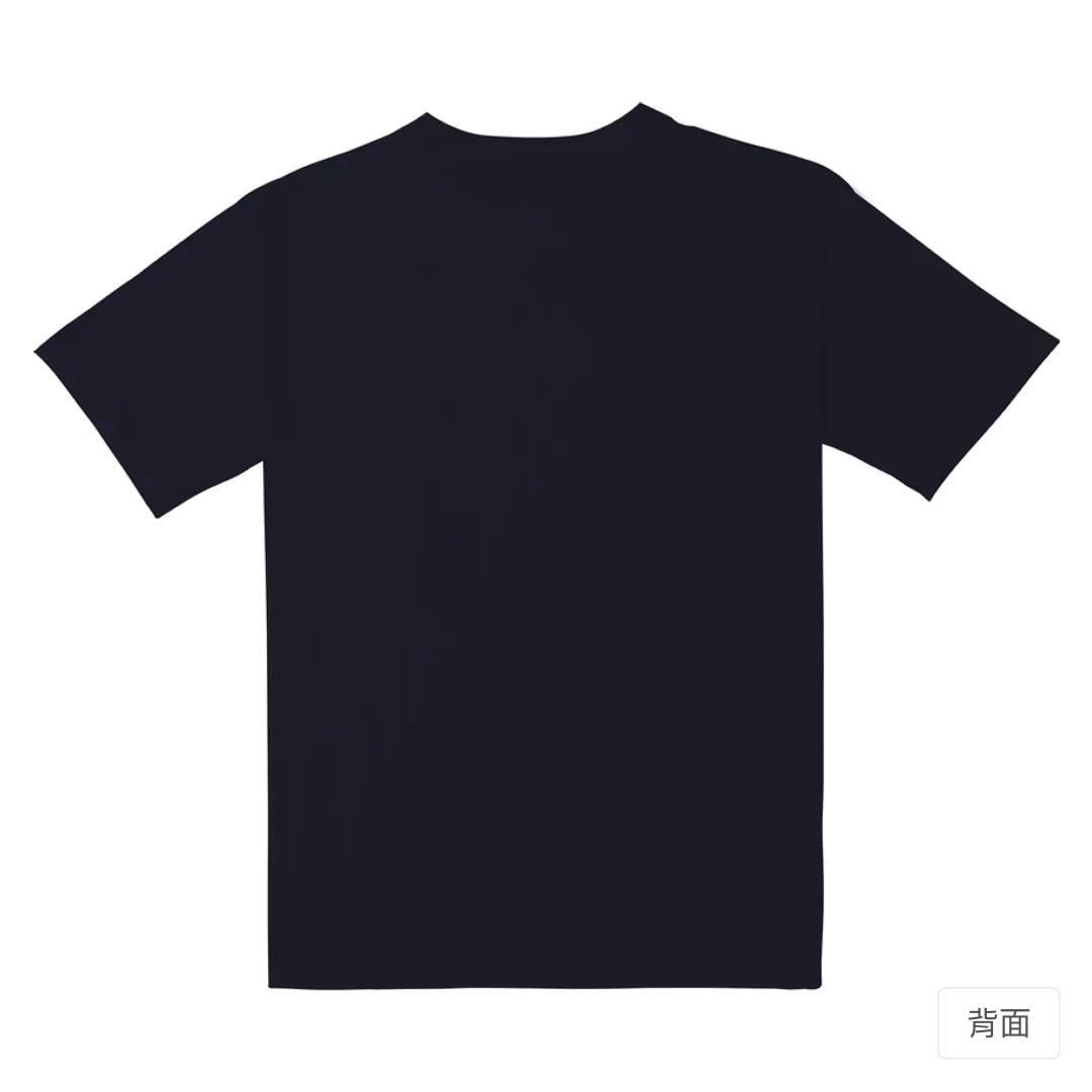 RickyMartini × 小橘創作室｜做自己的老闆｜重磅落肩T恤 海軍藍 背面