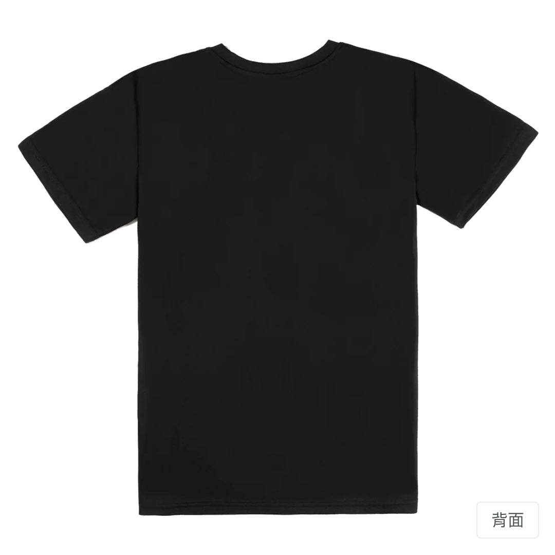 RickyMartini × RickyMartini 官方設計｜諧教 001｜抬鐘人（深色衣款）｜機能排汗T恤 黑色 背面