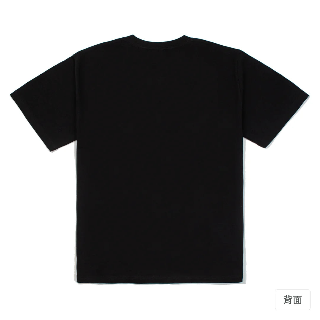 諧教 004｜逃猿人（深色衣款）｜280g 重磅落肩棉T 黑色 背面