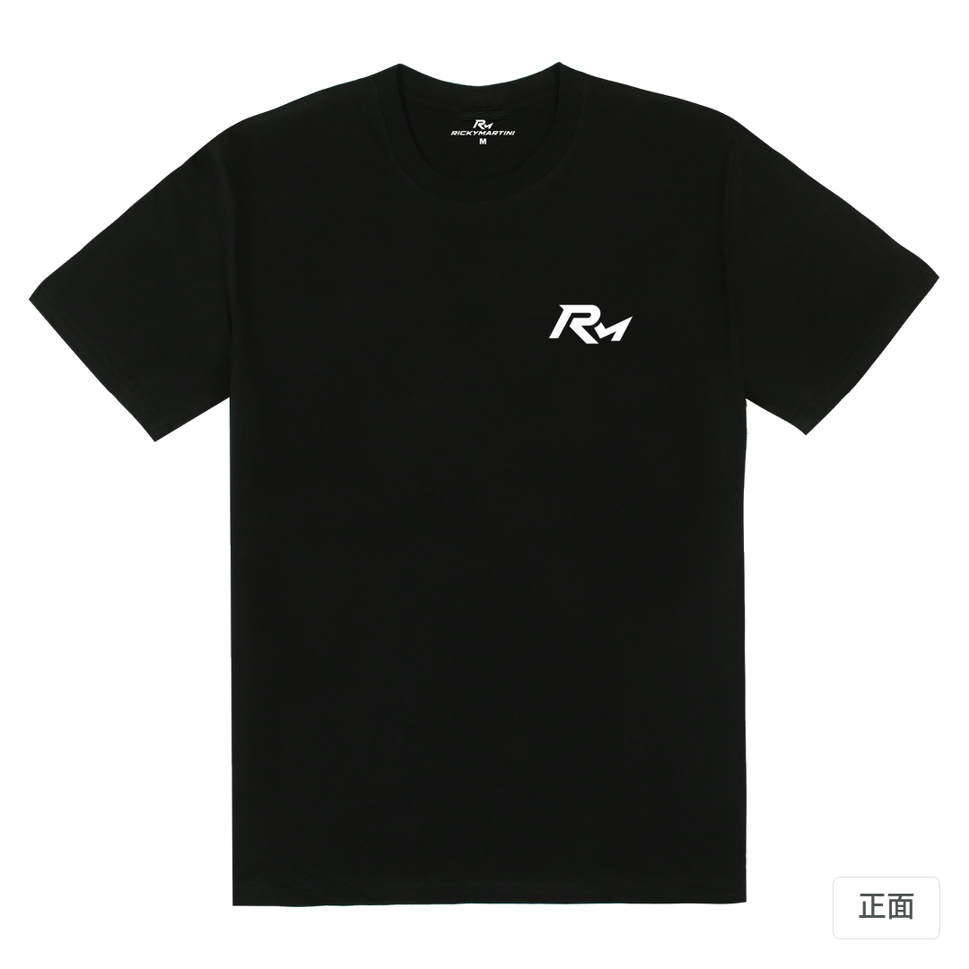 RM｜180g 精梳棉圓筒T 黑色 正面