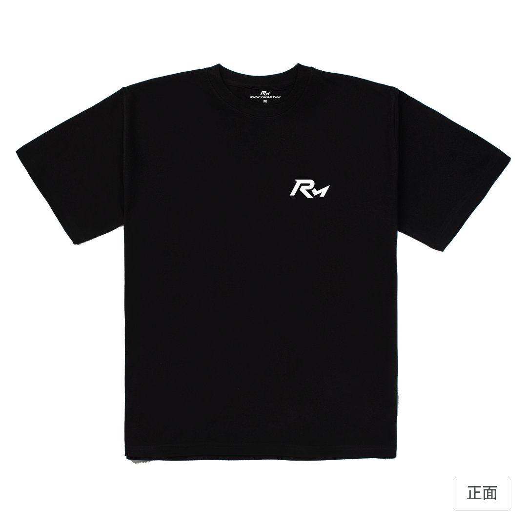 RM｜280g 重磅落肩棉T 黑色 正面