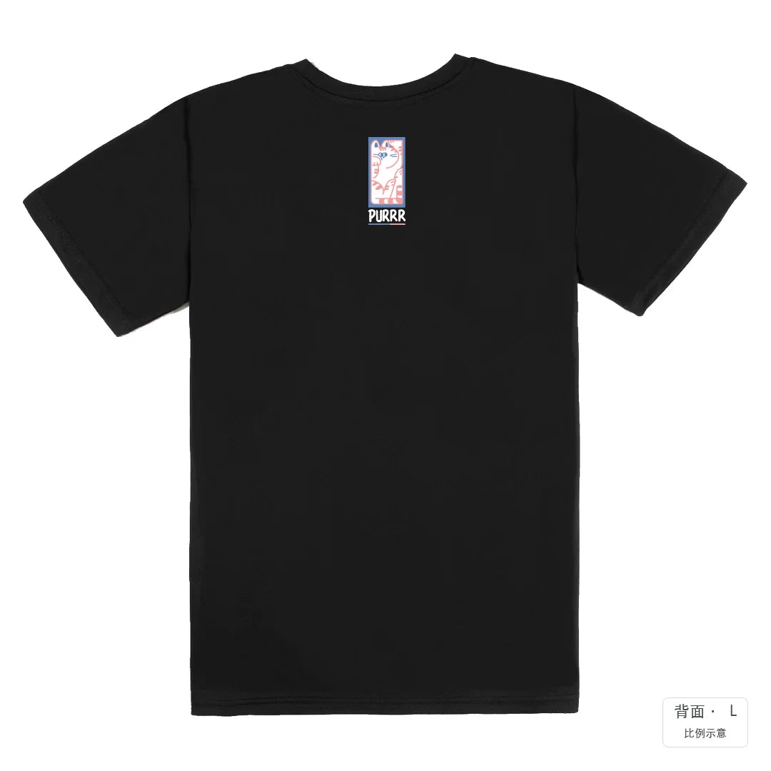 PURR｜涼感排汗機能衫 黑色 背面