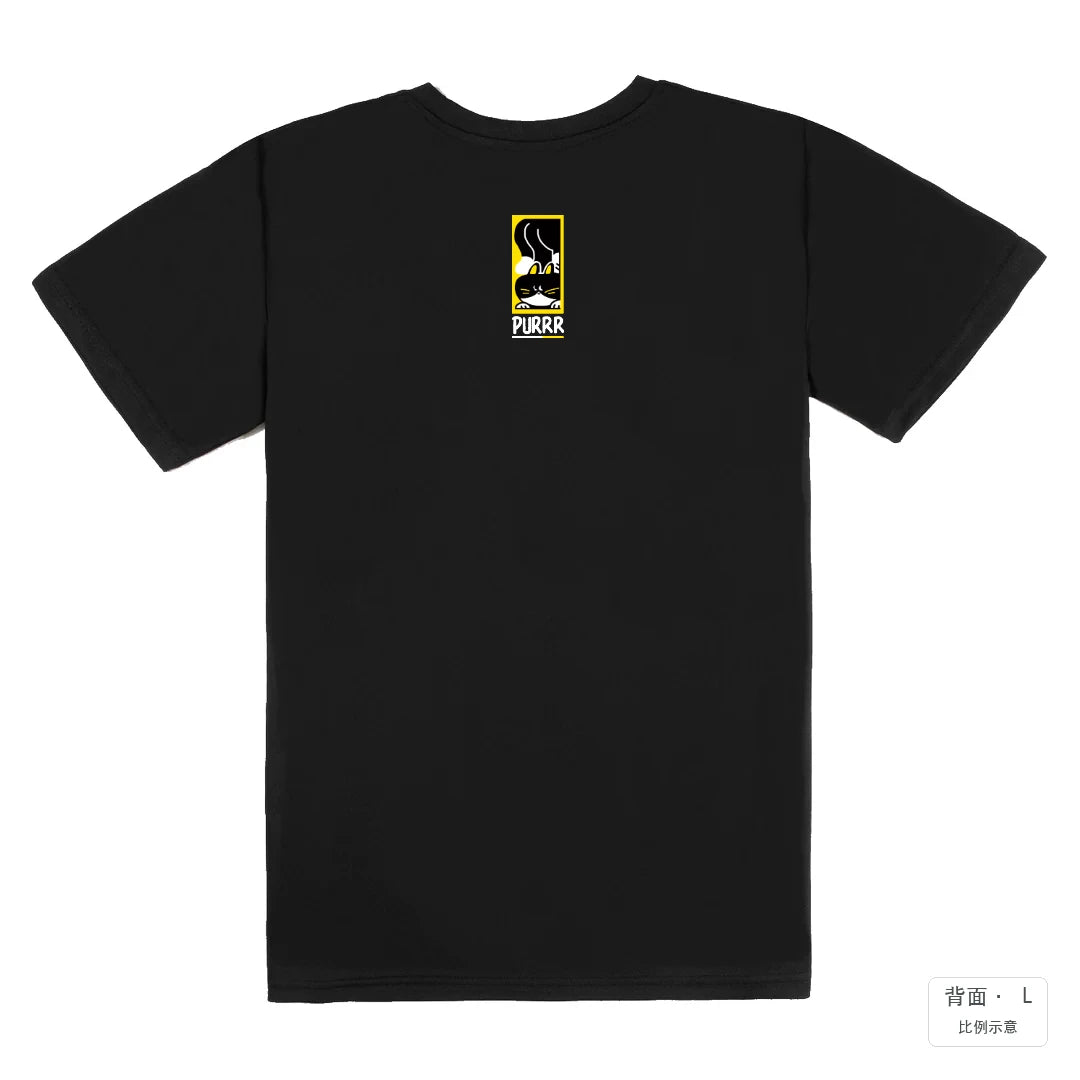 PURR｜涼感排汗機能衫 黑色 背面