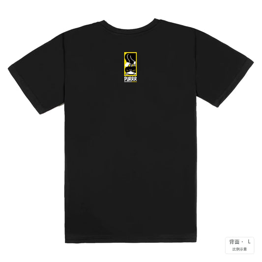 PURR｜涼感排汗機能衫 黑色 背面