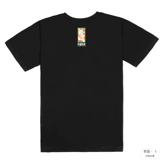 PURR｜涼感排汗機能衫 黑色 背面
