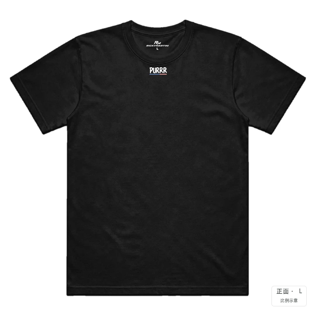 PURR｜涼感排汗機能衫 黑色 正面