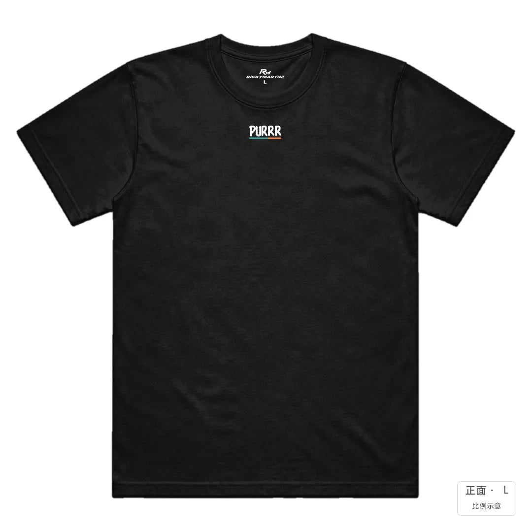 PURR｜涼感排汗機能衫 黑色 正面