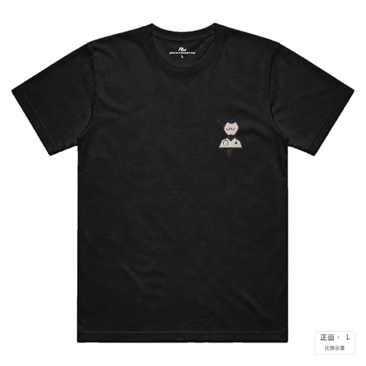 每日一蘋果｜涼感排汗機能衫 黑色 正面