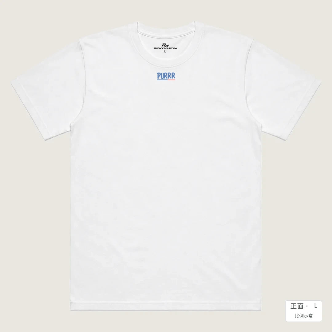 PURR｜涼感排汗機能衫 白色 正面