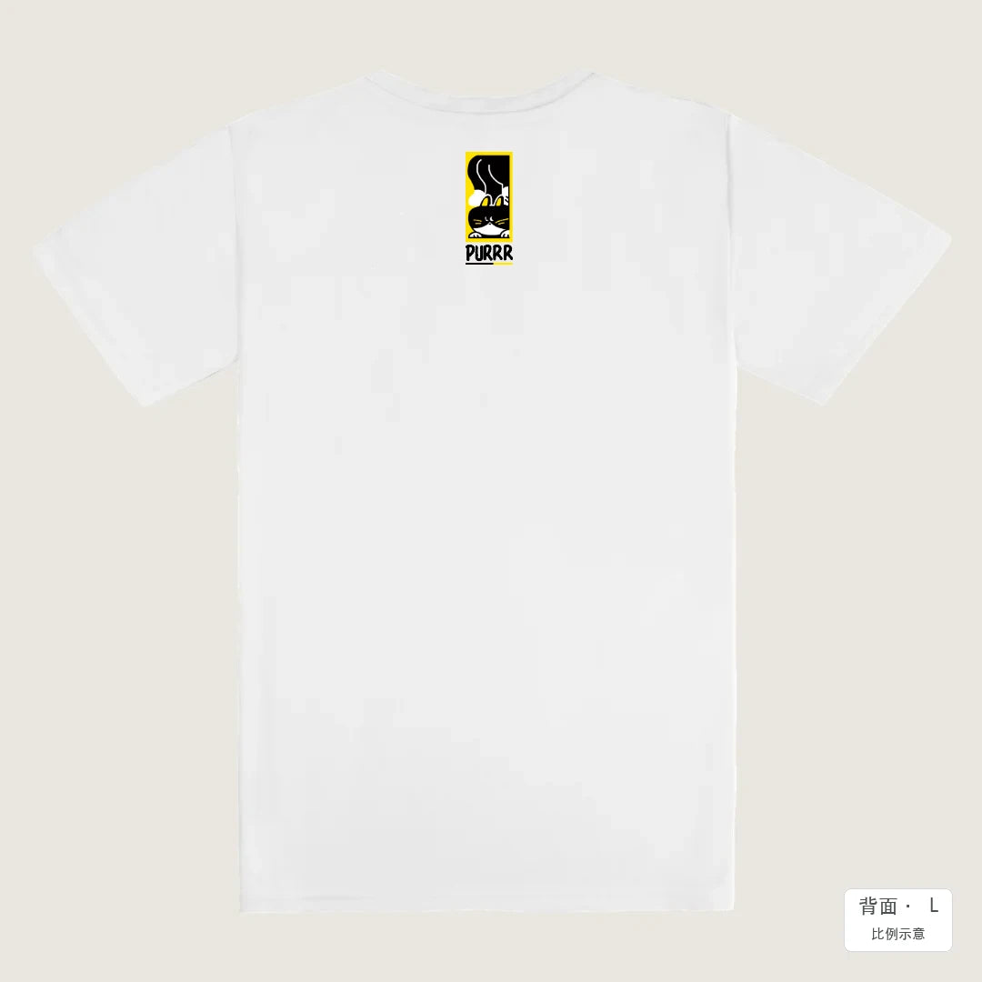 PURR｜涼感排汗機能衫 白色 背面