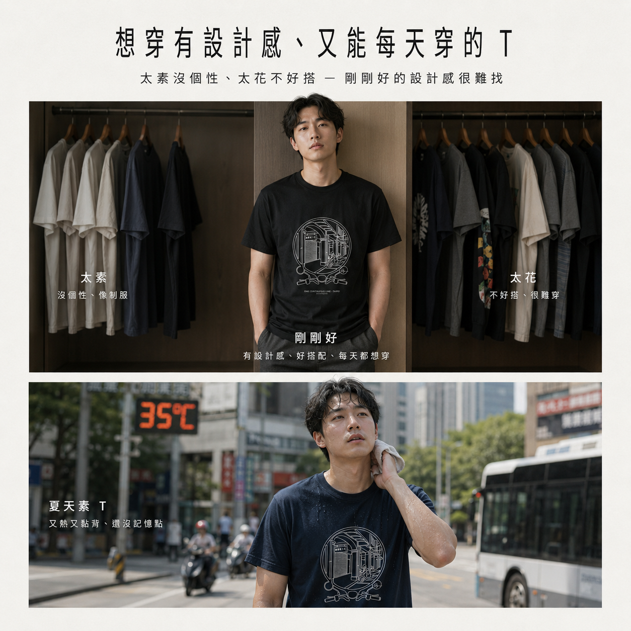 自有設計 No.005 — One Line Taipei 單線速寫（連續單線城市速寫） 生活痛點