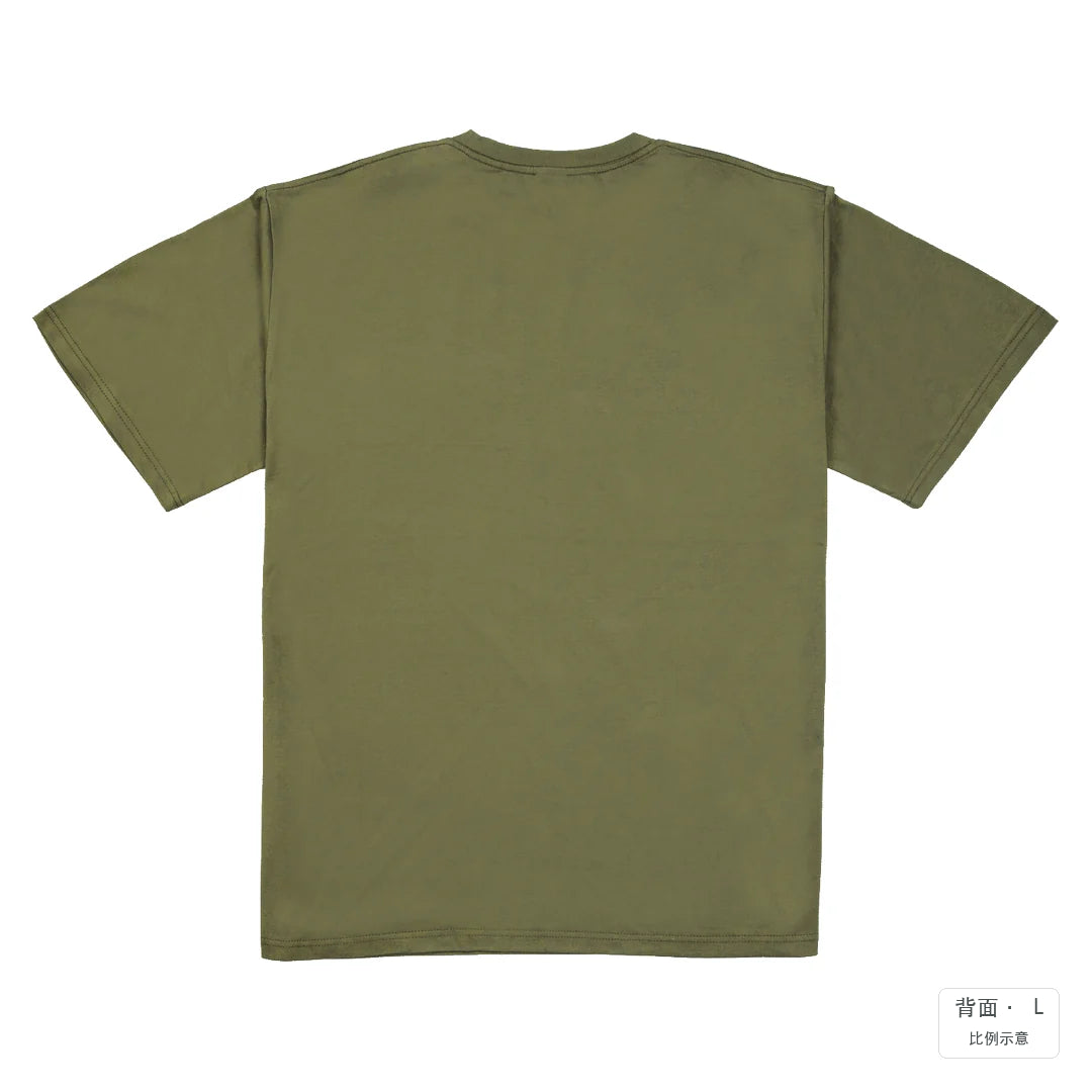 無憂，願快樂常伴左右｜大象灰240g 重磅落肩棉T 大象灰 背面