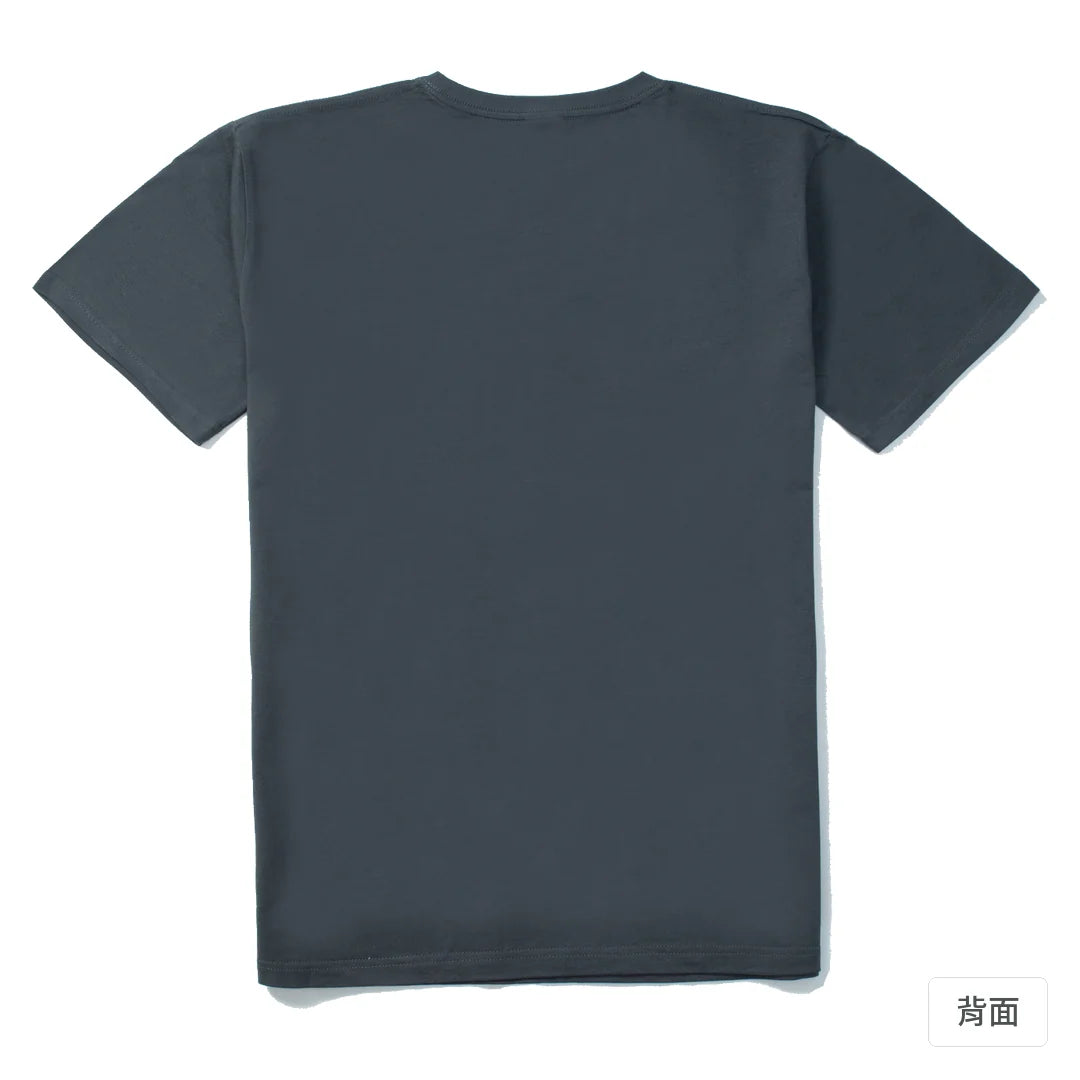 諧教 003｜雞籠人（深色衣款）｜210g 精梳棉T 暗夜灰 背面