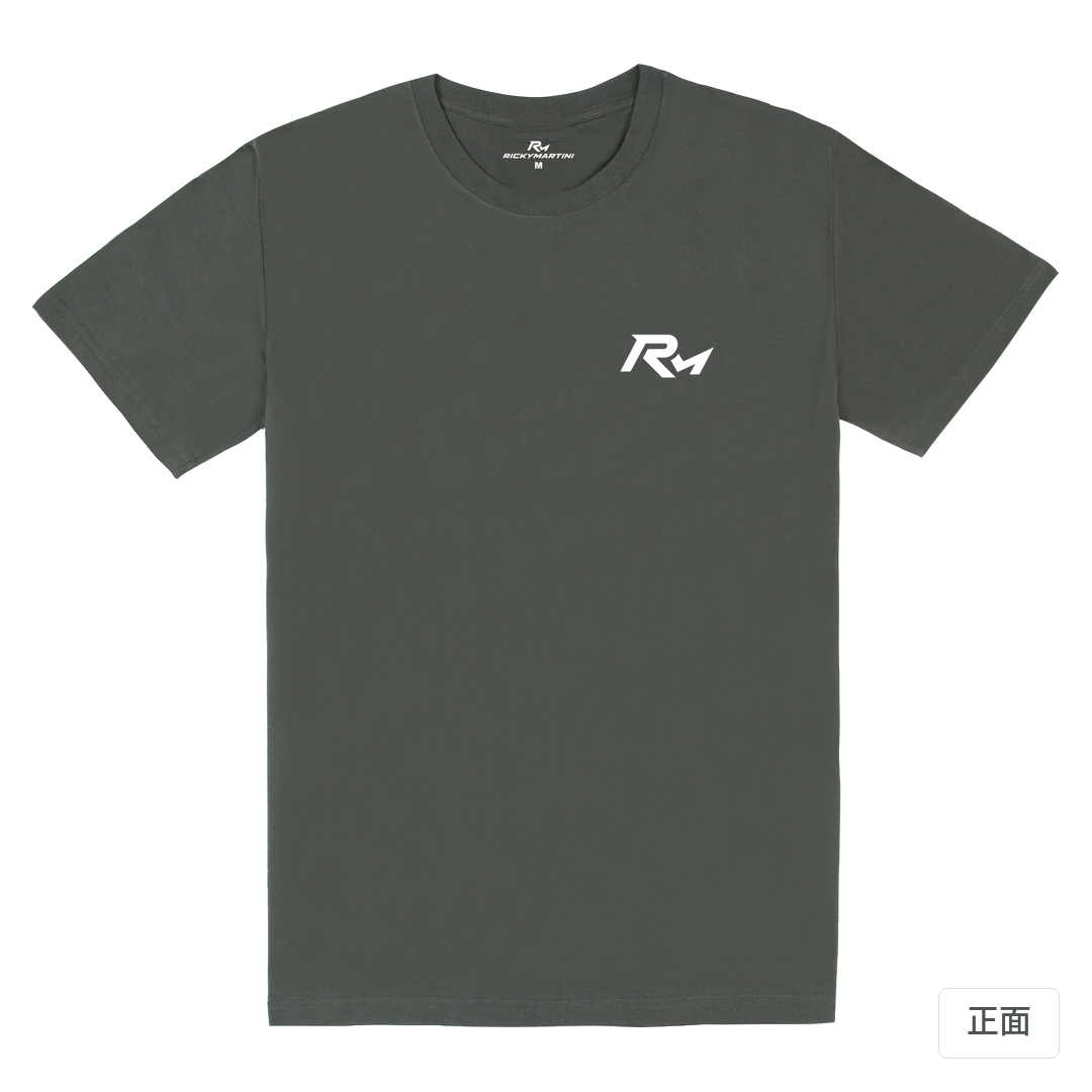 RM｜180g 精梳棉圓筒T 暗夜灰 正面