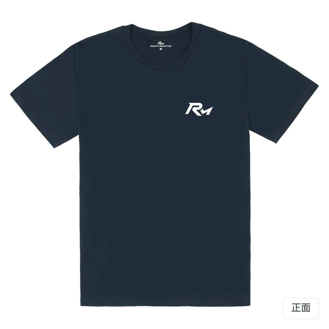 RM｜180g 精梳棉圓筒T 藏青 正面
