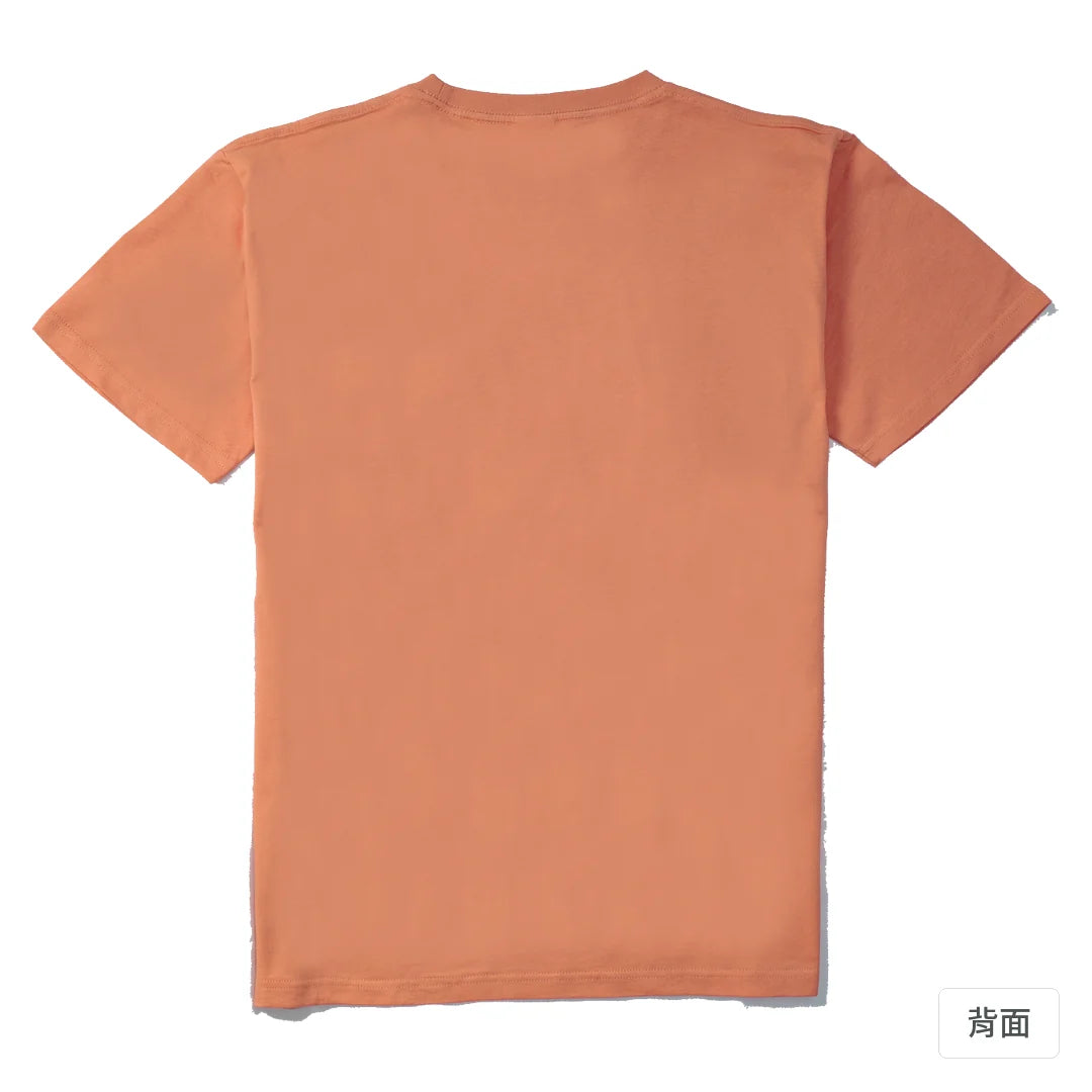 諧教 020｜胎男人（淺色衣款）｜210g 精梳棉T 粉橘色 背面
